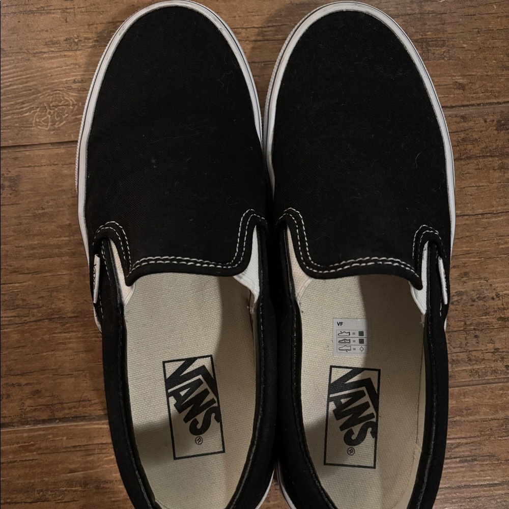Black slip on vans